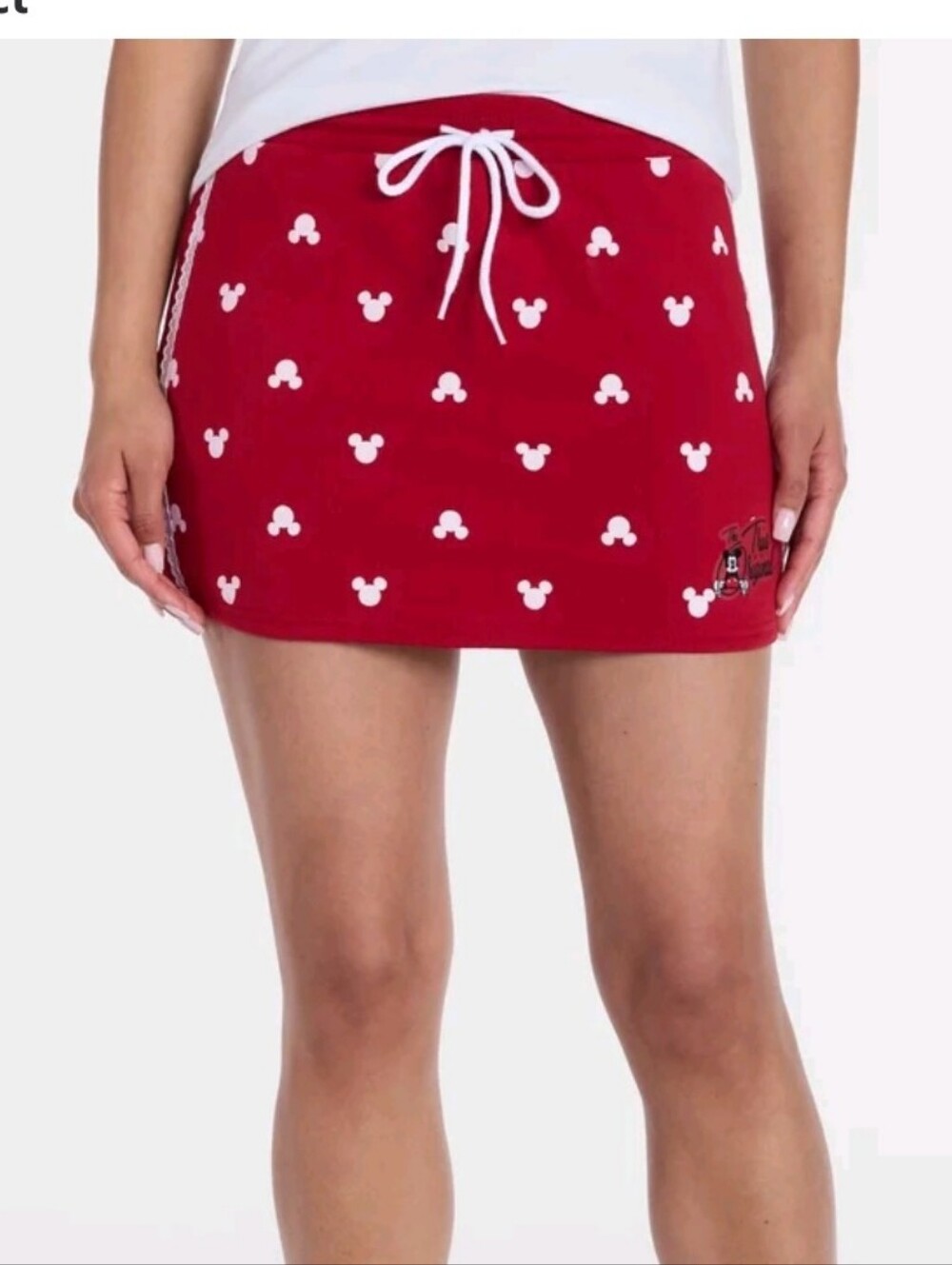 Disney Mickey Mouse Women's Printed Skort, Size Large